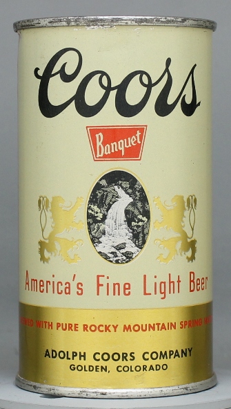 Coors Beer Flat Top Can