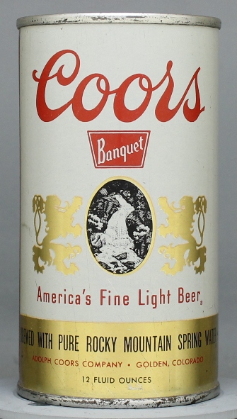 Coors Beer Flat Top Can