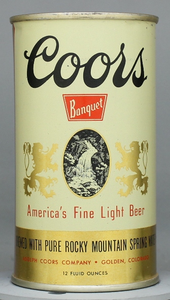 Coors Beer Flat Top Can