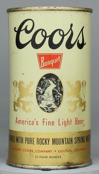 Coors Beer Flat Top Can