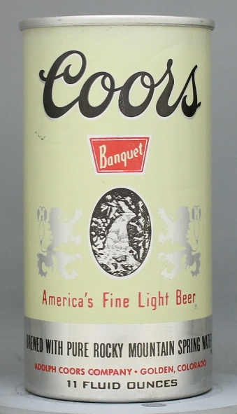 Coors Banquet Beer Flat Top Can