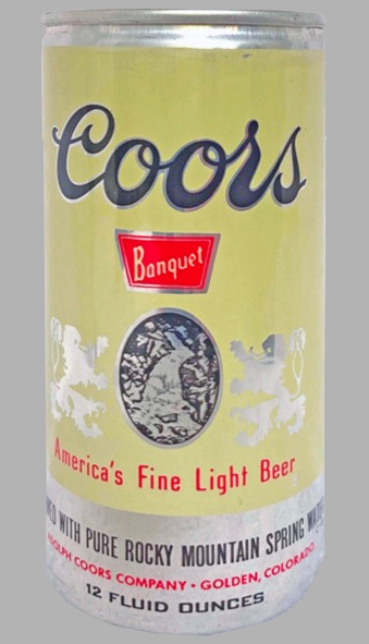 Coors Banquet Beer Flat Top Can