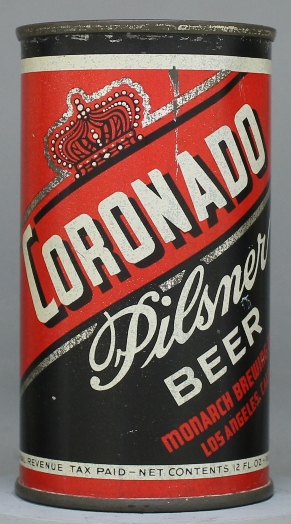 Coronado Pilsner Beer Flat Top Can