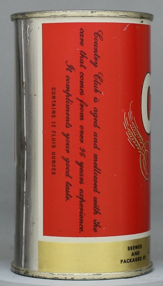 Country Club Beer Flat Top Can