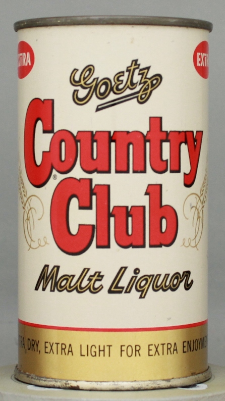 Country Club Malt Liquor Flat Top Can