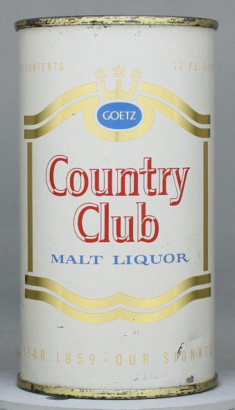 Country Club, Goetz Malt Liquor Flat Top Can