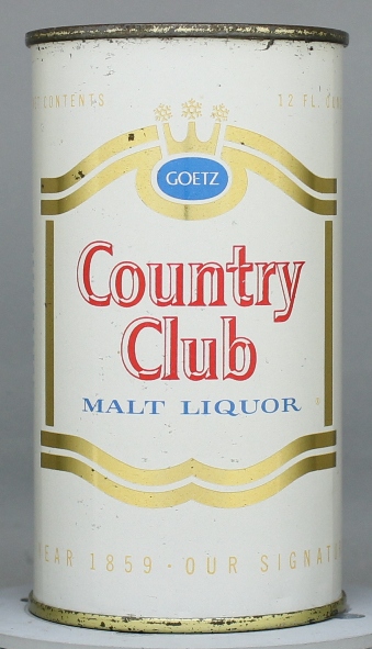 Country Club, Goetz Malt Liquor Flat Top Can