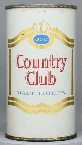 Country Club, Goetz Malt Liquor Flat Top Can
