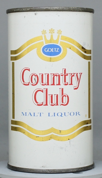 Country Club Malt Liquor Flat Top Can