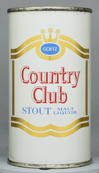 Country Club Stout Malt Liquor Flat Top Can