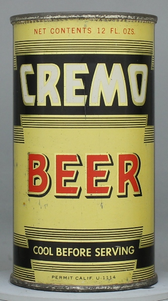 Cremo Beer Flat Top Can