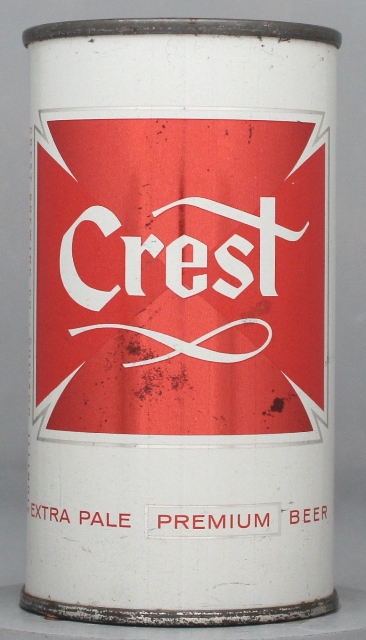 Crest Extra Pale Premium Beer Flat Top Can