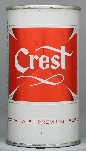 Crest Extra Pale Premium Beer Flat Top Can