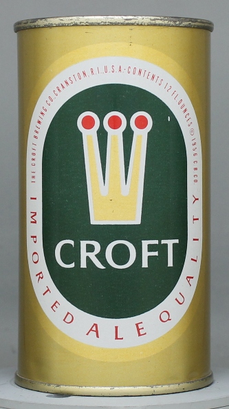 Croft Imported Quality Ale Flat Top Can