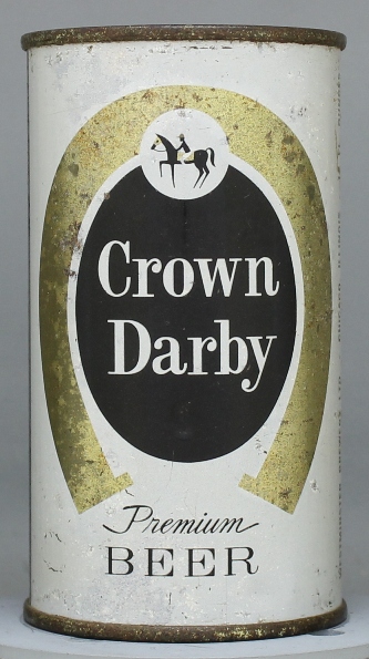 Crown Darby Premium Beer Flat Top Can