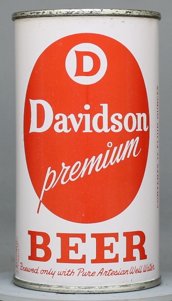 Davidson Premium Beer Flat Top Can