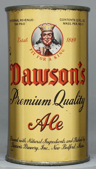 Dawson's Premium Quality Ale Flat Top Can