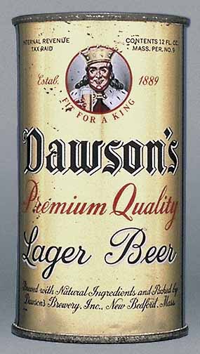 Dawson's Premium Quality Lager Beer Flat Top Can