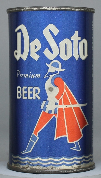 Desoto Beer Flat Top Can