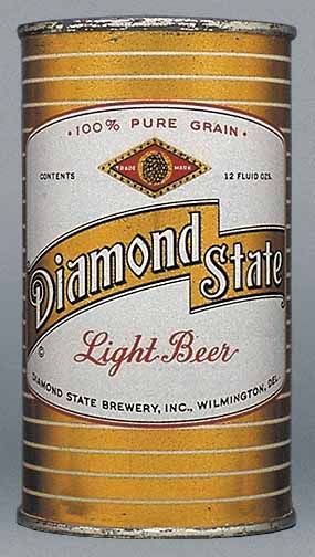 Diamond State Light Beer Flat Top Can