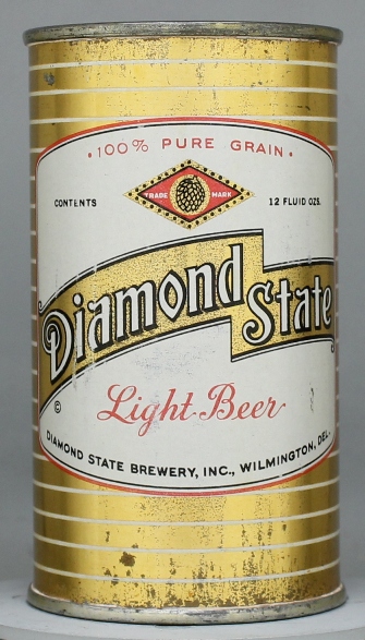 Diamond State Light Beer Flat Top Can