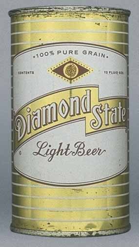 Diamond State Light Beer Flat Top Can
