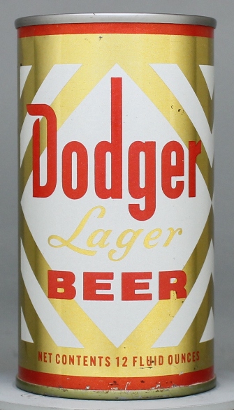 Dodger Lager Beer Flat Top Can