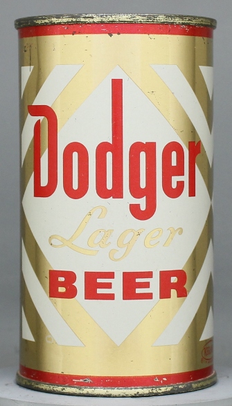 Dodger Lager Beer Flat Top Can