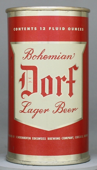 Dorf Bohemian Lager Beer Flat Top Can