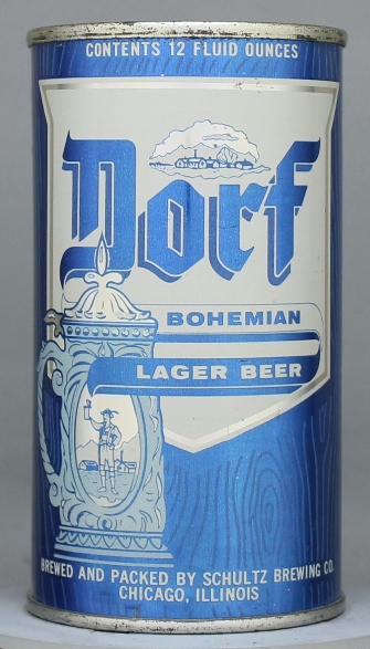 Dorf Bohemian Lager Beer Flat Top Can