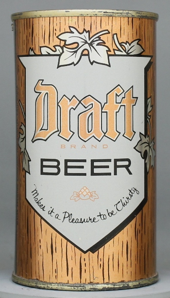 Draft Brand Beer Flat Top Can