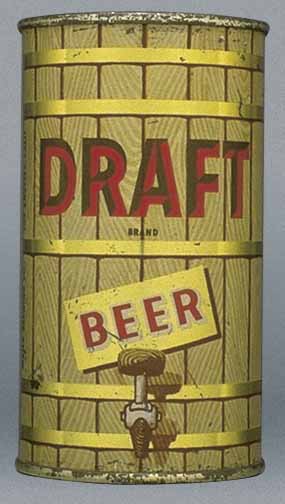 Draft Brand Beer Flat Top Can