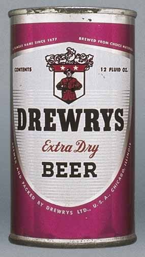 Drewrys Extra Dry Beer Flat Top Can