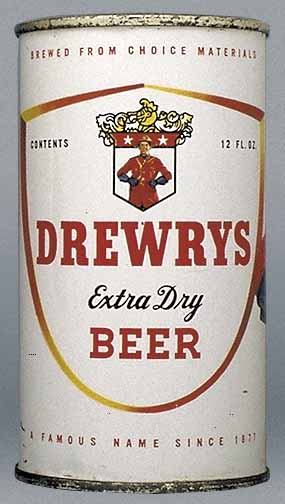 Drewrys Extra Dry Beer Flat Top Can