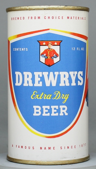 Drewrys Extra Dry Beer Flat Top Can
