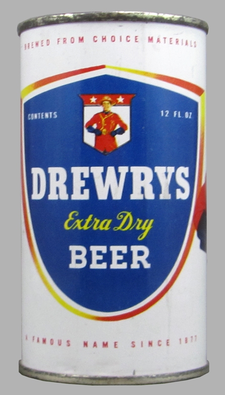 Drewrys Extra Dry Beer Flat Top Can