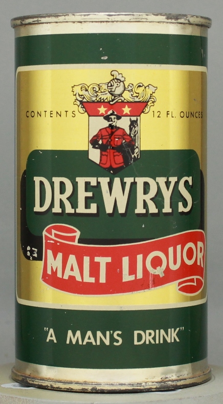 Drewrys Malt Liquor Flat Top Can