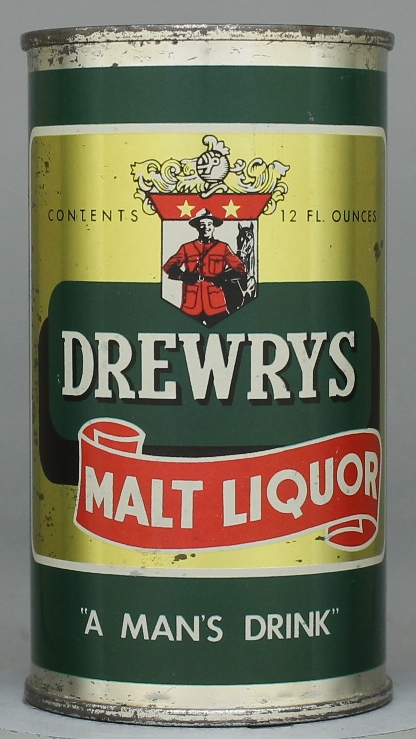 Drewrys Malt Liquor Flat Top Can