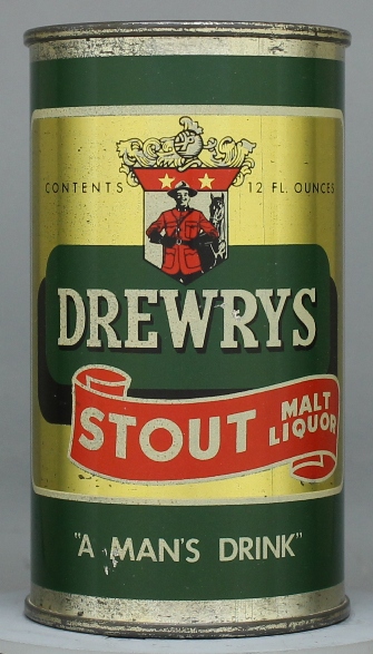 Drewrys Stout Malt Liquor Flat Top Can