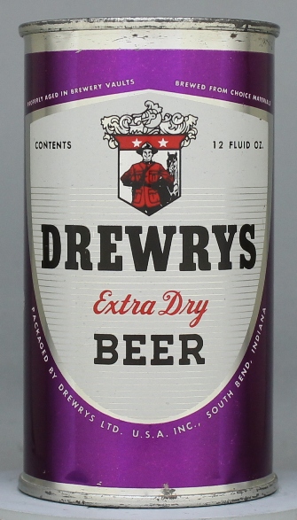 Drewrys Extra Dry Beer Flat Top Can