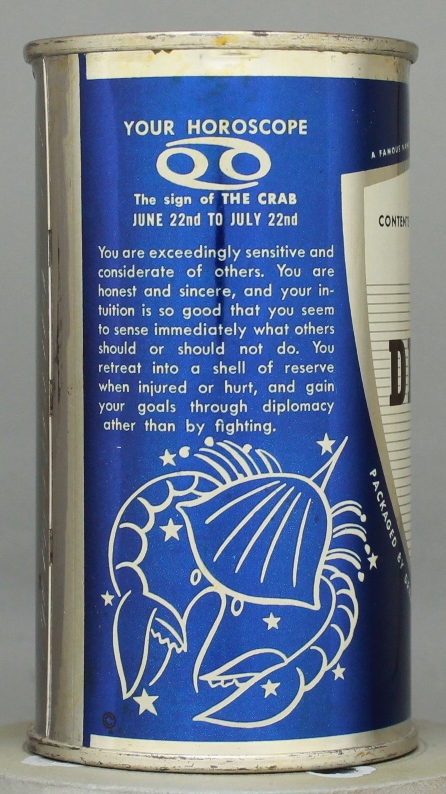 Drewrys Extra Dry Beer Flat Top Can