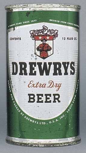 Drewrys Extra Dry Beer Flat Top Can