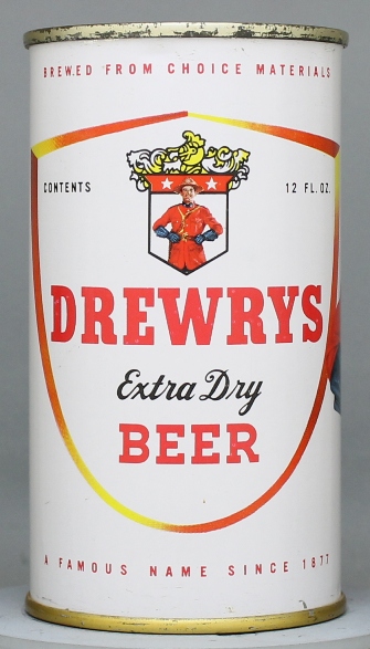 Drewrys Extra Dry Beer Flat Top Can