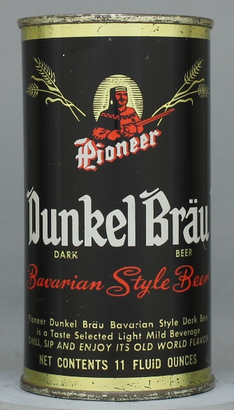 Dunkel Brau Bavarian Style Beer Flat Top Can