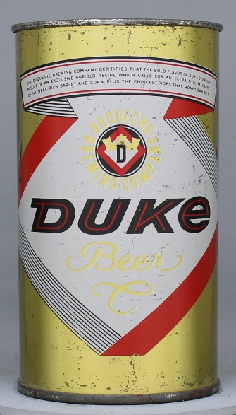 Duke Beer Flat Top Can