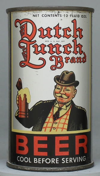 Dutch Lunch Brand Beer Flat Top Can