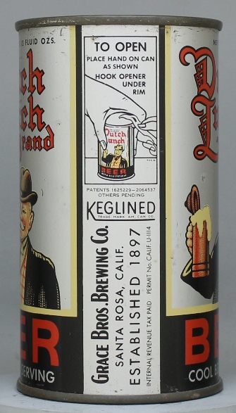 Dutch Lunch Brand Beer Flat Top Can