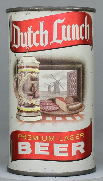 Dutch Lunch Premium Beer Flat Top Can