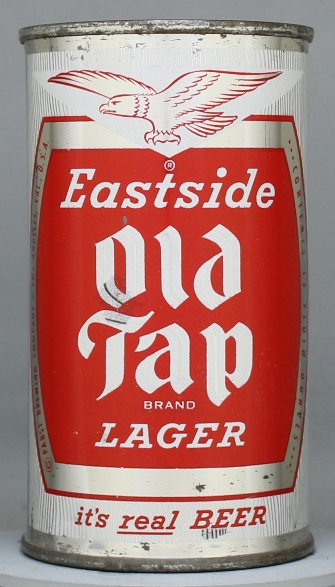 Eastside Old Tap Lager Beer Flat Top Can