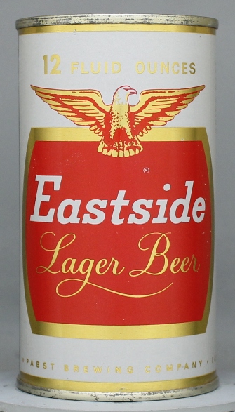 Eastside Lager Beer Flat Top Can